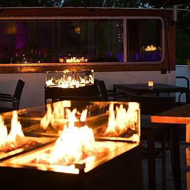 Gut Halte Feiern Stimmung Feuer 